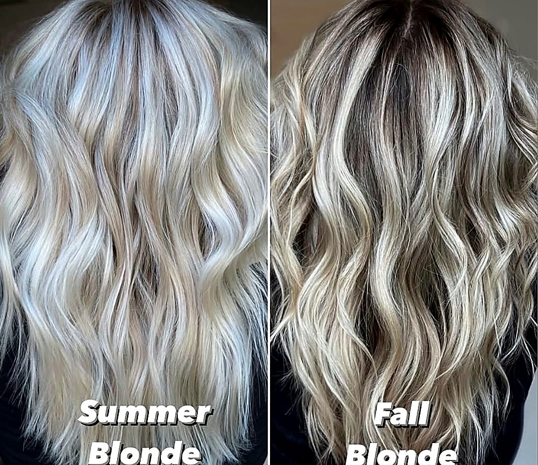 Silver blonde dimensional color